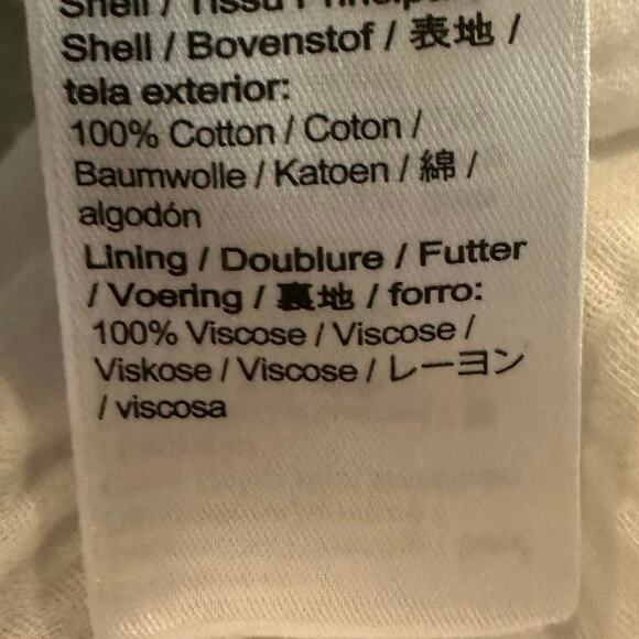 J Crew Re-Imagined Womens XS Mini Dress White Smocked Square Neck Gauzy Lined - Picture 6 of 12